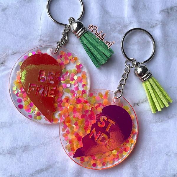 Best Friends Keychain | Purse pendant picture