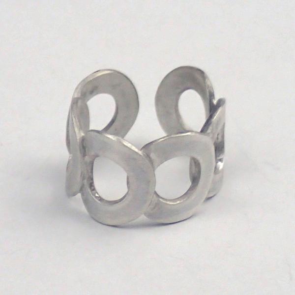 Silver Six Rings Adjustable Ring
