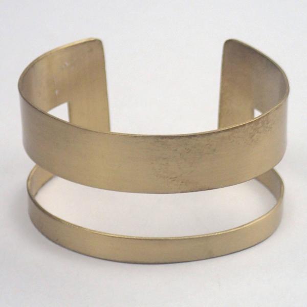 Brass Rectangle Cuff Bracelet picture