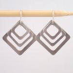 Third Base Earrings in Silver