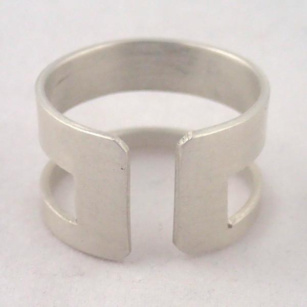 Silver Rectangle Adjustable Ring picture