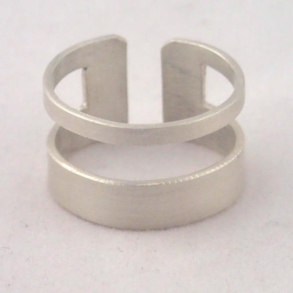 Silver Rectangle Adjustable Ring picture