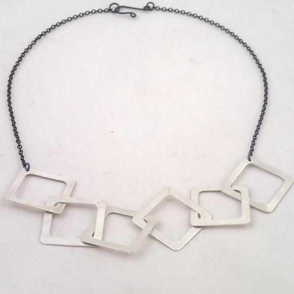 Silver Six Diamond Necklace picture