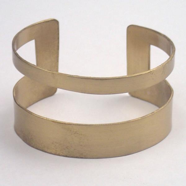 Brass Rectangle Cuff Bracelet picture