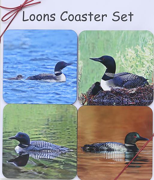 Loon coaster set