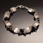 Twisted Diva Onyx Bracelet - 7.5"