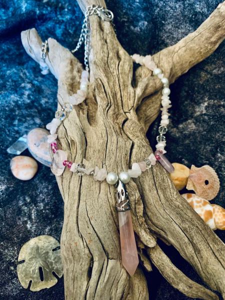 Rose Quartz Necklace (one of a kind)