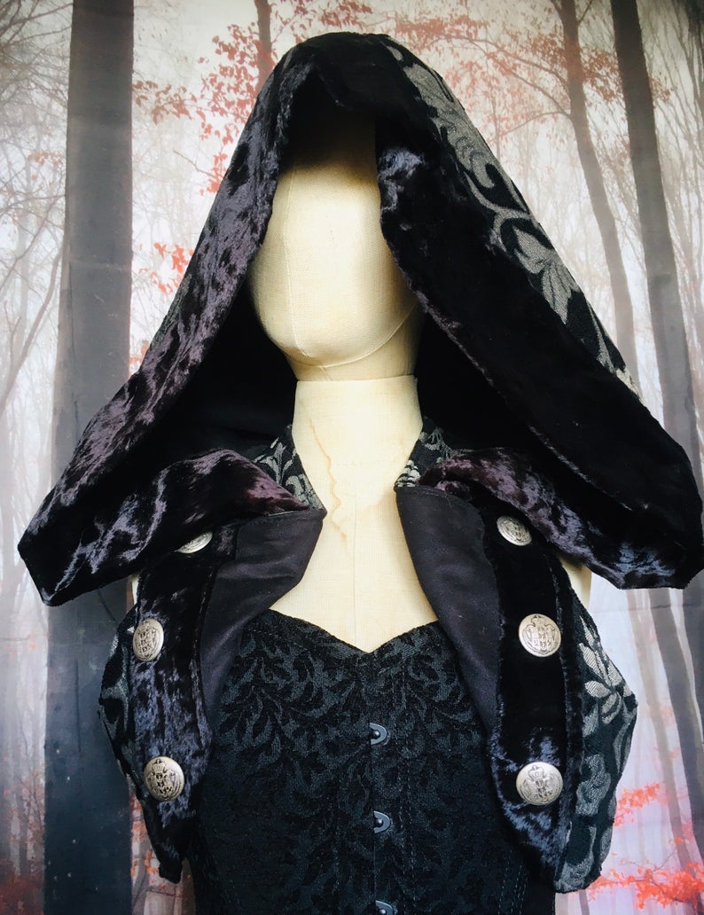 Hooded Bolero Vest (one of a kind) picture