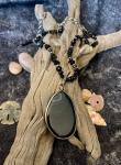 Obsidian Charm Necklace (one of a kind)