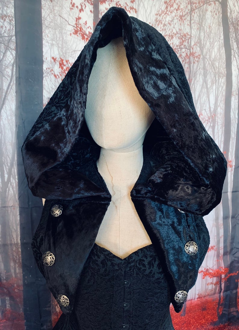 Hooded Bolero Vest (one of a kind) picture