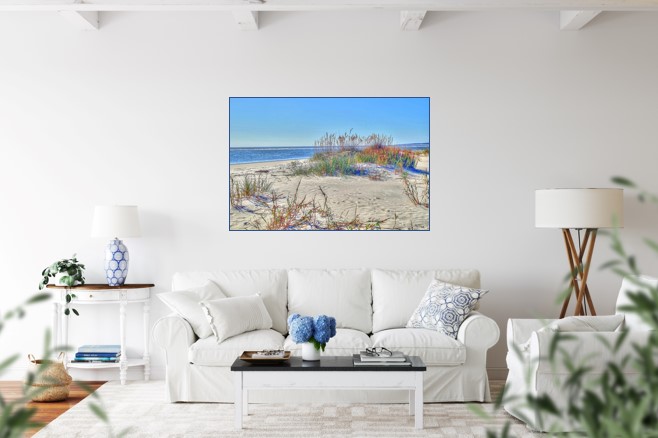 32" x 48" Footprints of Sapelo Island Canvas Gallery Wrap