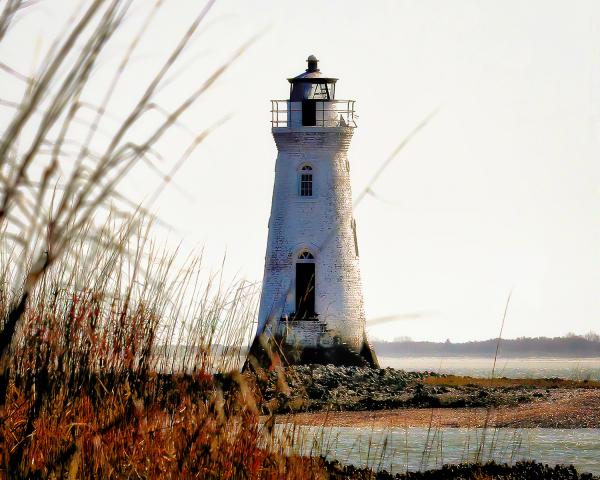 11" x 14" Cockspur Island Mist Matted Print picture