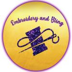 Embroidery and bling