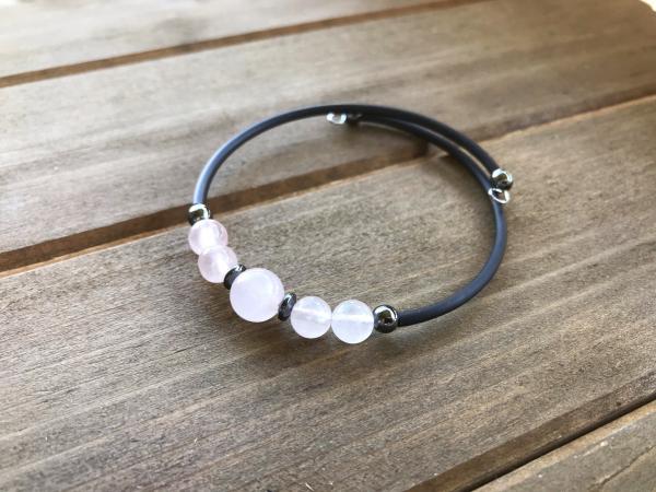 Rose Quartz and Hematite Bracelet | Love and Gentleness picture