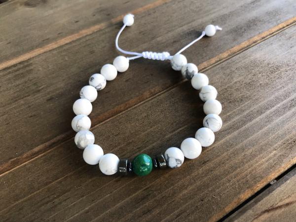 Howlite and Chrysocolla Bracelet | Calm picture