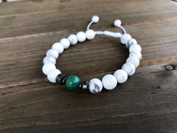 Howlite and Chrysocolla Bracelet | Calm