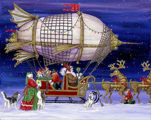 Christmas Card - Steampunk Santa