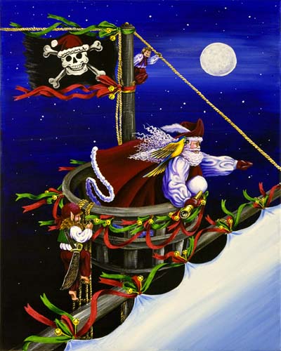 Pirate Santa (11x14) picture