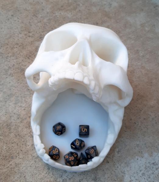 3D Printed Skull Dice Towers picture