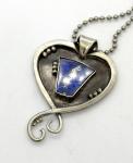 Blue Lapis Heart Pendant