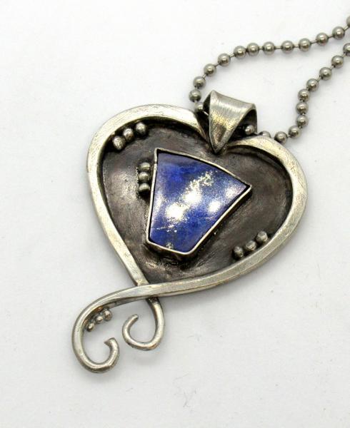 Blue Lapis Heart Pendant picture