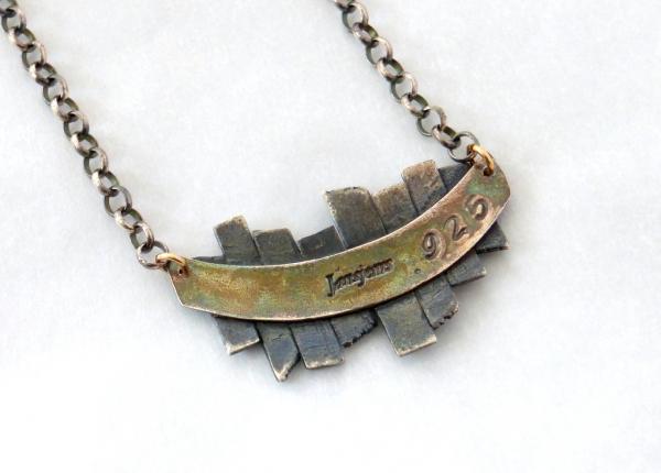 Black & Gold Picket Fence Necklace picture