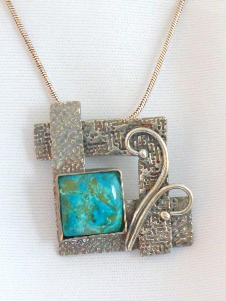 Square Apatite Pendant