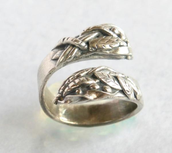 Sculpted Silver Wrap Ring