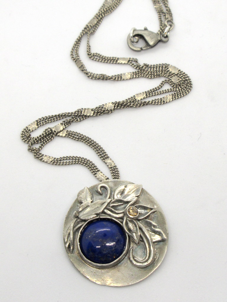 Floral Lapis Pendant picture