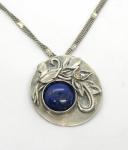 Floral Lapis Pendant