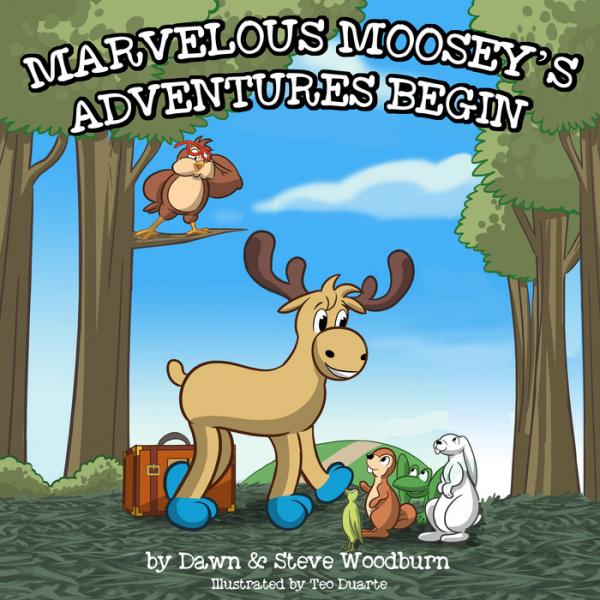 "Marvelous Moosey's Adventures Begin" book picture