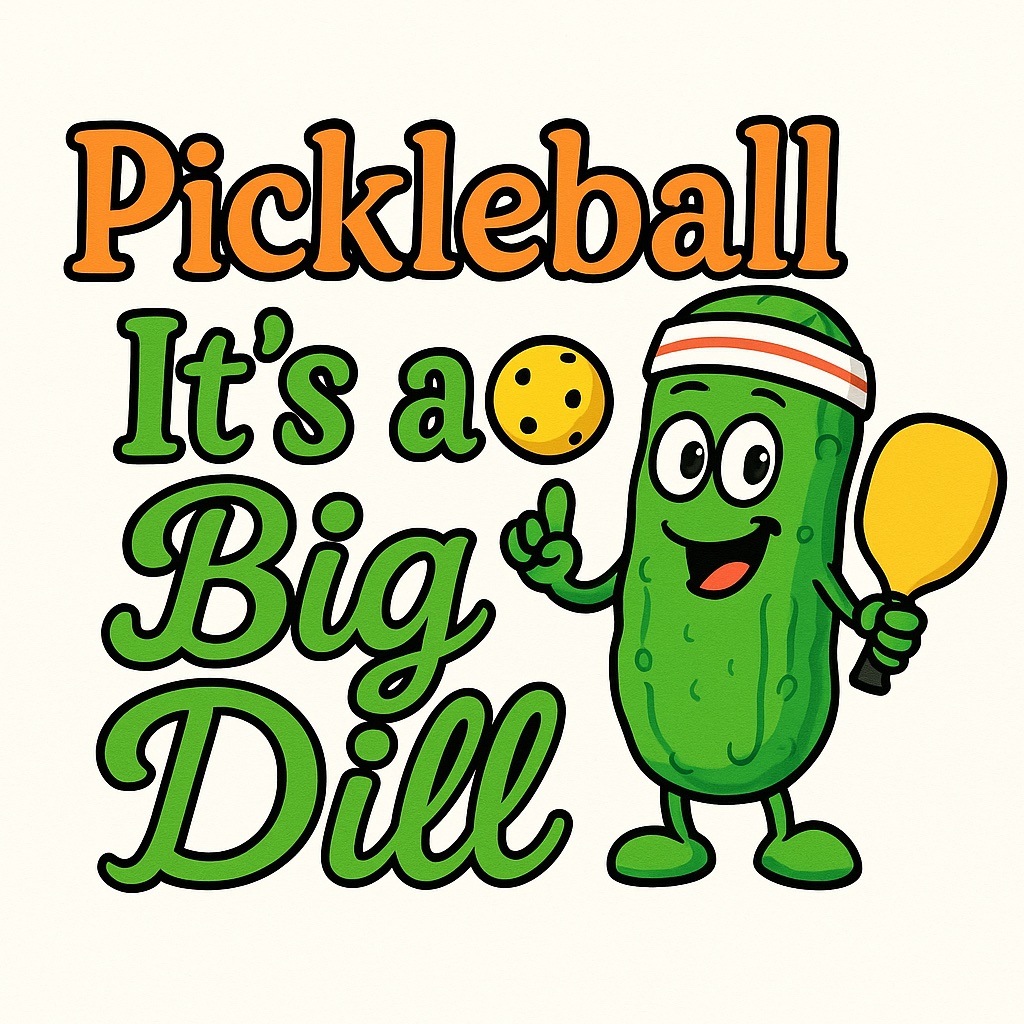 Pickleball It's a Big Dill T-Shirt picture
