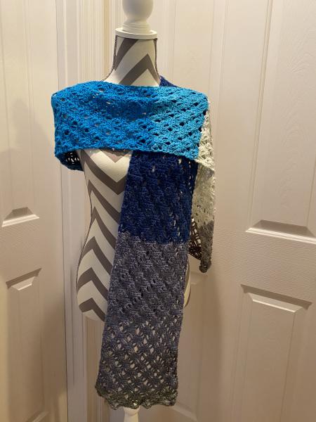 103 Grey, Blue, and White