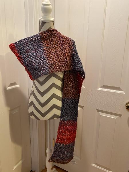 102 Blue, Tan, and Red