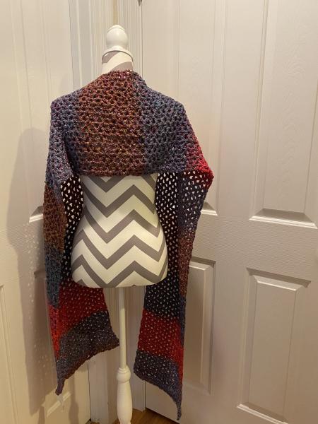 102 Blue, Tan, and Red