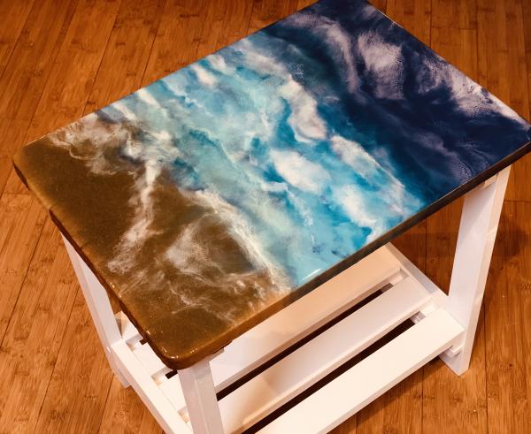 Custom Resin Ocean Beach Table picture