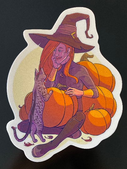 Loki Fall Harvest Witch Stickers