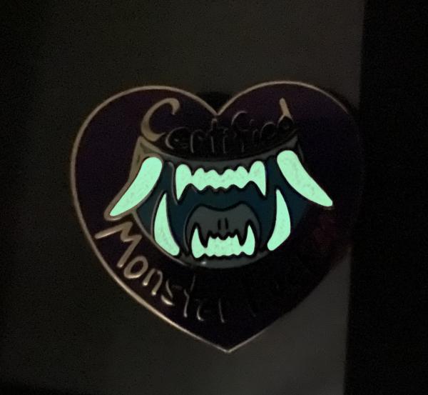 Nickel "Certified Monster F---er" Pin picture