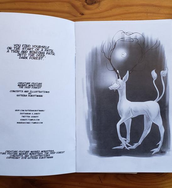 Creature Feature Mashed Monsters: The Deep Forest Mini Art Zine picture