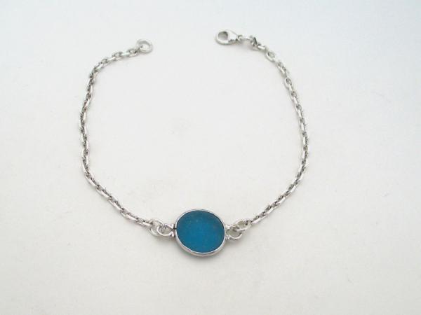 Turquoise Sea Glass Anklet picture