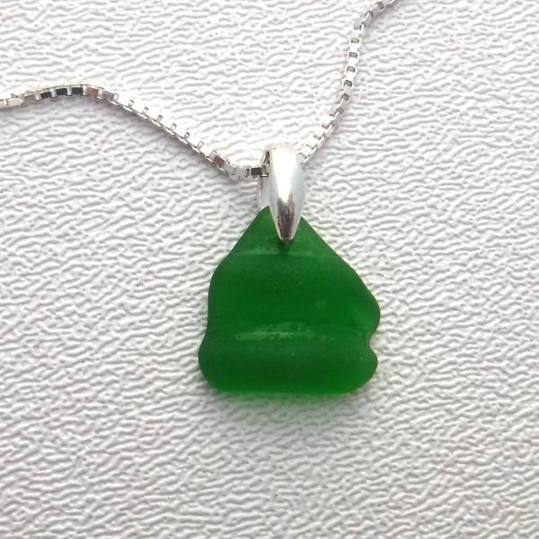 Kelly Green Sea Glass Necklace