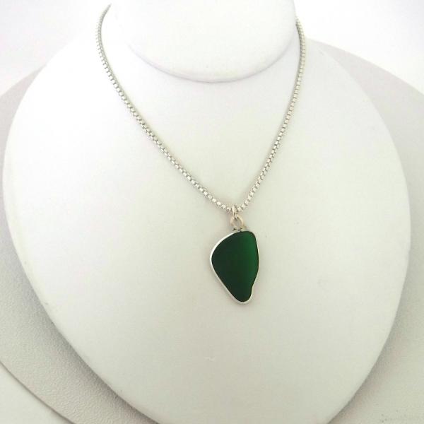 Jade Green Sea Glass Necklace picture