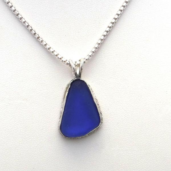 Cobalt Blue Sea Glass Necklace picture