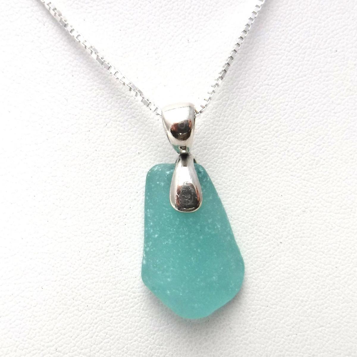 Turquoise Sea Glass Necklace picture