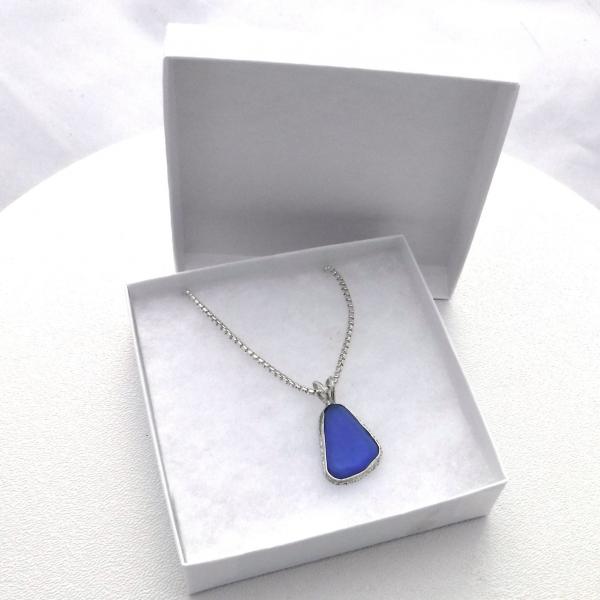 Cobalt Blue Sea Glass Necklace picture