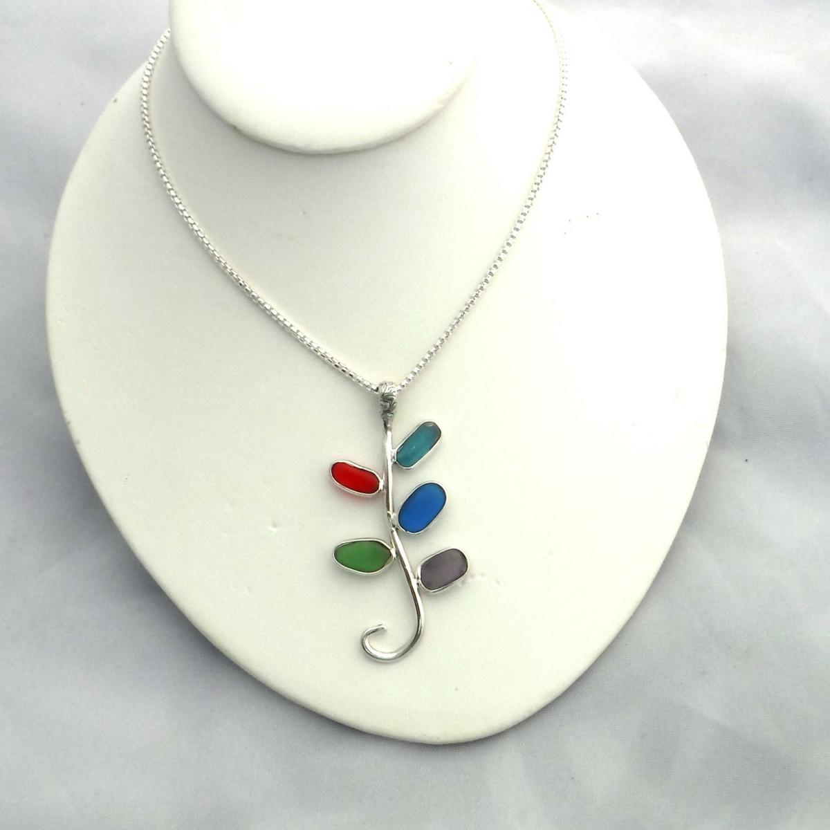 &ldquo;The Scorpion&rdquo; Sea Glass Necklace picture