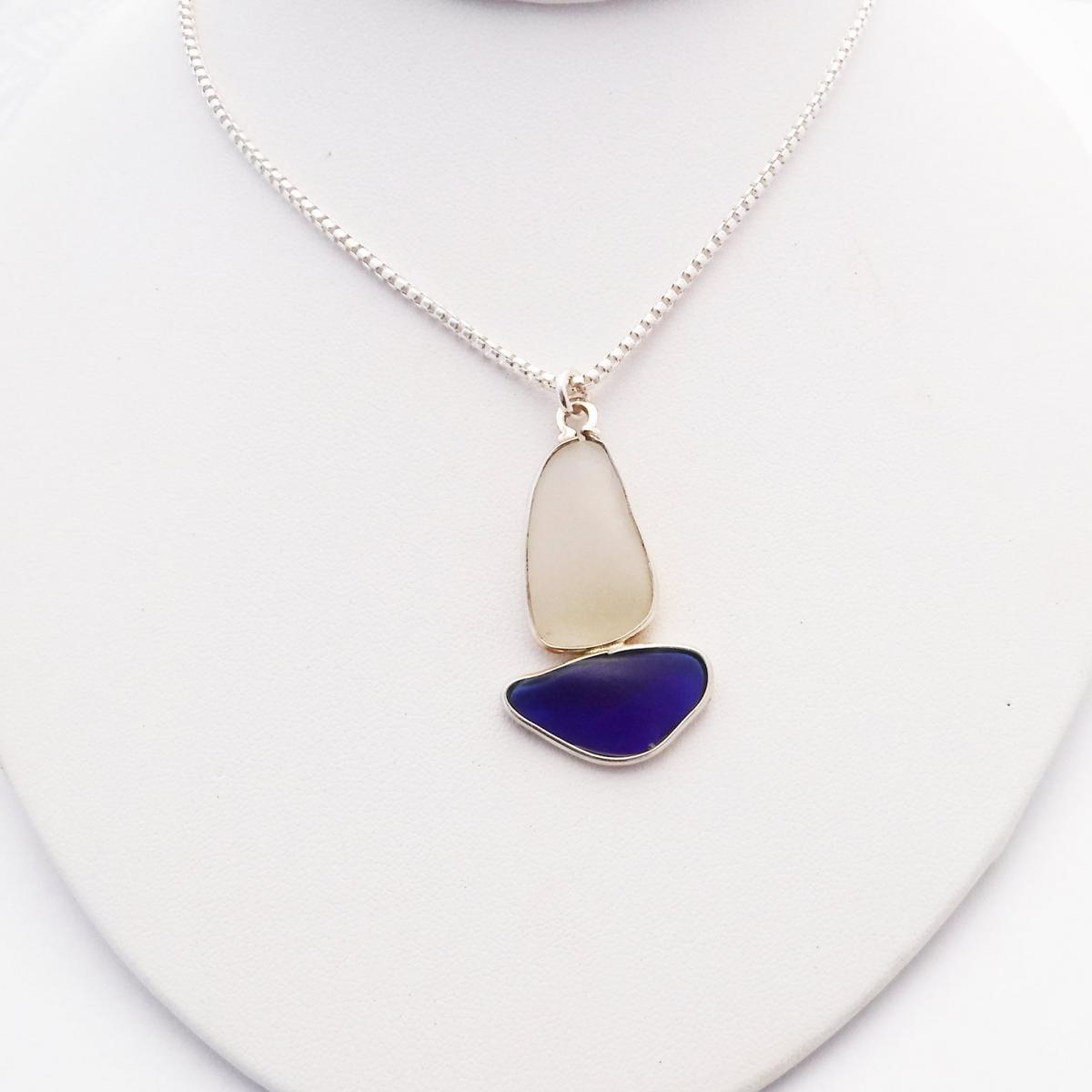 Sea Glass Sailboat Necklace picture