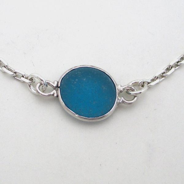 Turquoise Sea Glass Anklet picture