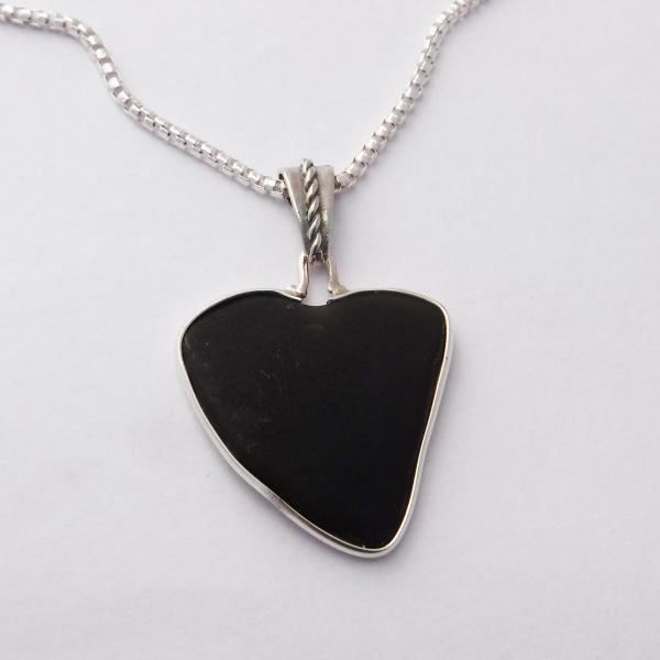 Black Sea Glass Necklace picture