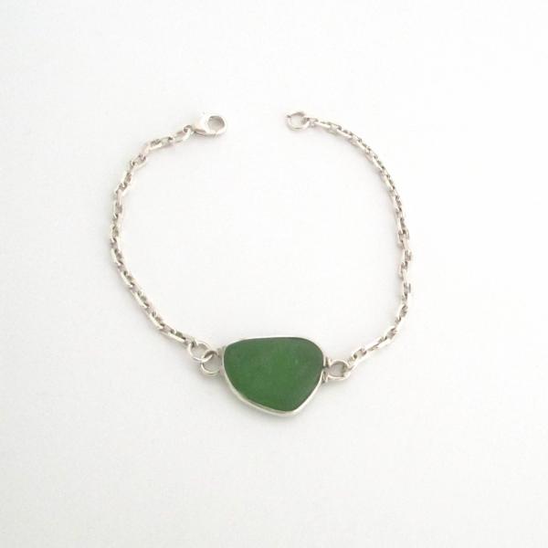 Kelly Green Sea Glass Bracelet